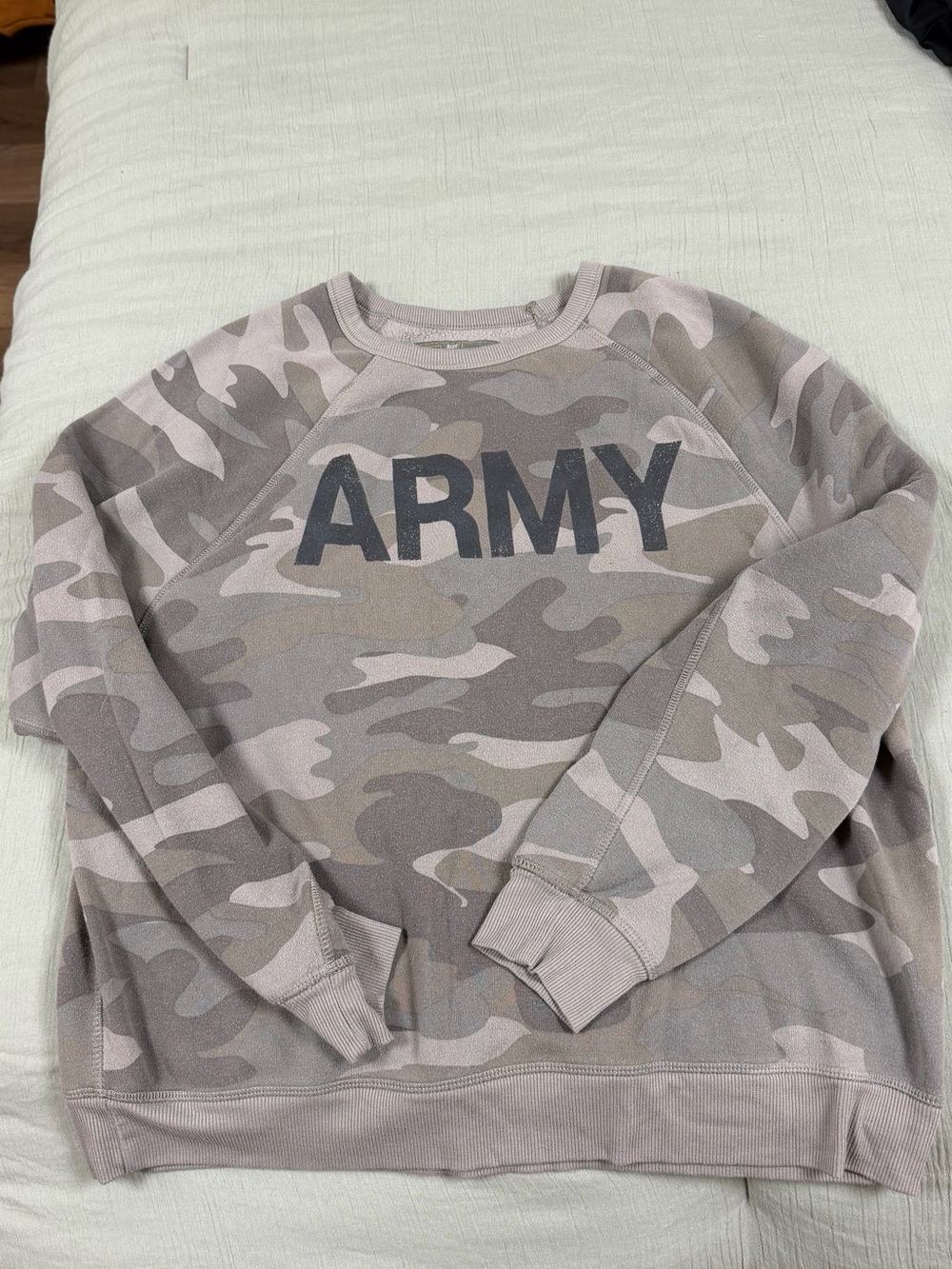 U.S. Army Taupe Camo Crewneck